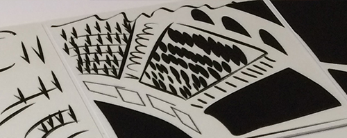 Al Alimon : d&eacute;tail de l'interpr&eacute;tation tactile par Polymorphe Design.