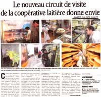 le nouveau circuit de visite de la coop&eacute;rative laiti&egrave;re donne envie